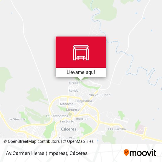 Mapa Av.Carmen Heras (Impares)