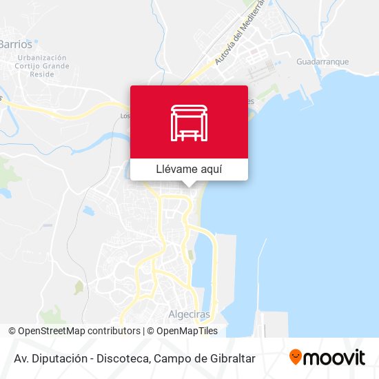 Mapa Av. Diputación - Discoteca