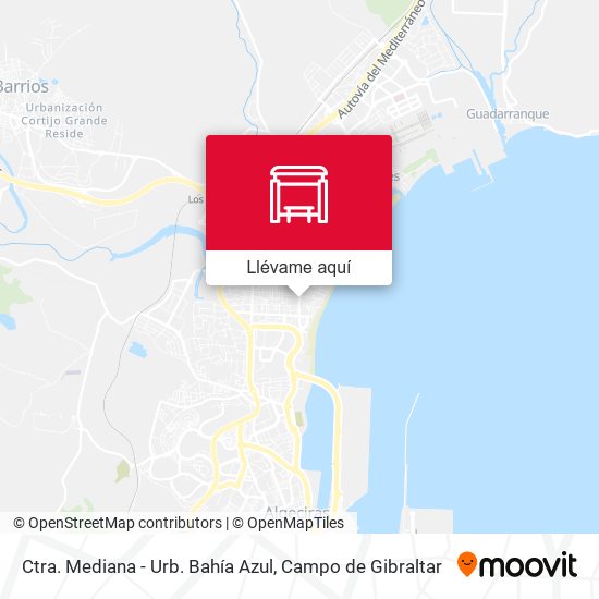Mapa Ctra. Mediana - Urb. Bahía Azul