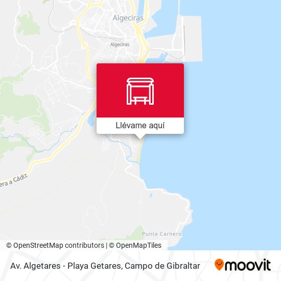 Mapa Av. Algetares - Playa Getares