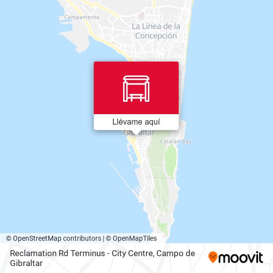 Mapa Reclamation Rd Terminus - City Centre