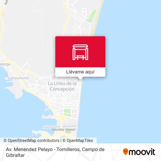Mapa Av. Menéndez Pelayo - Tomilleros