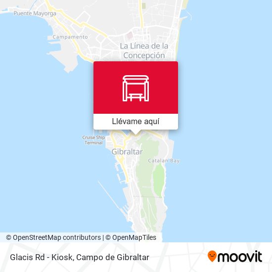 Mapa Glacis Rd - Kiosk