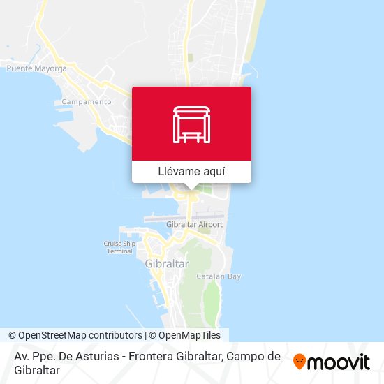Mapa Av. Ppe. De Asturias - Frontera Gibraltar