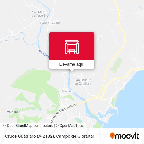 Mapa Cruce Guadiaro (A-2102)