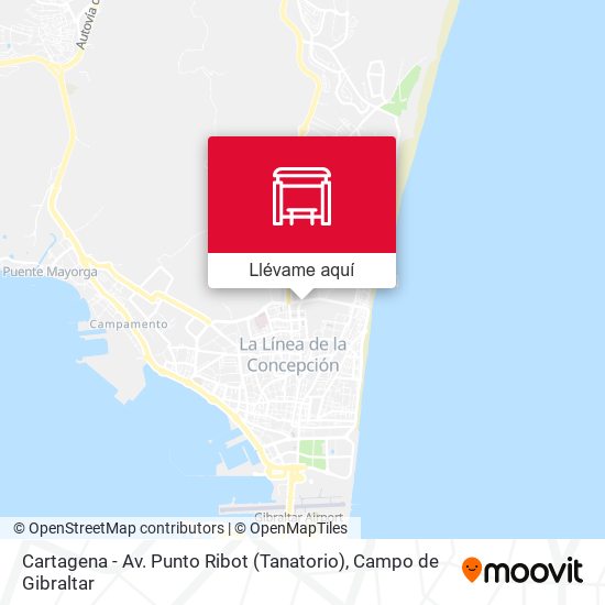 Mapa Cartagena - Av. Punto Ribot (Tanatorio)