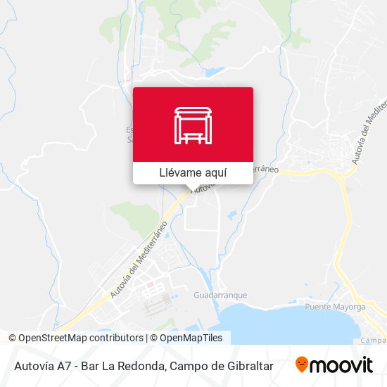 Mapa Autovía A7 - Bar La Redonda