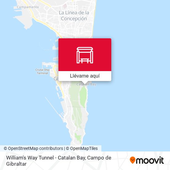 Mapa William's Way Tunnel - Catalan Bay