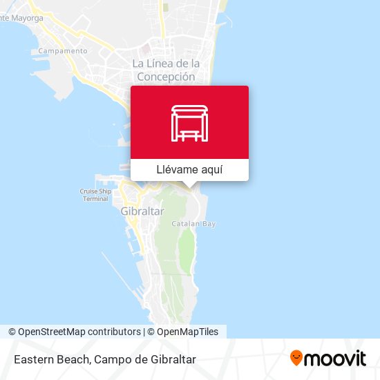 Mapa Eastern Beach