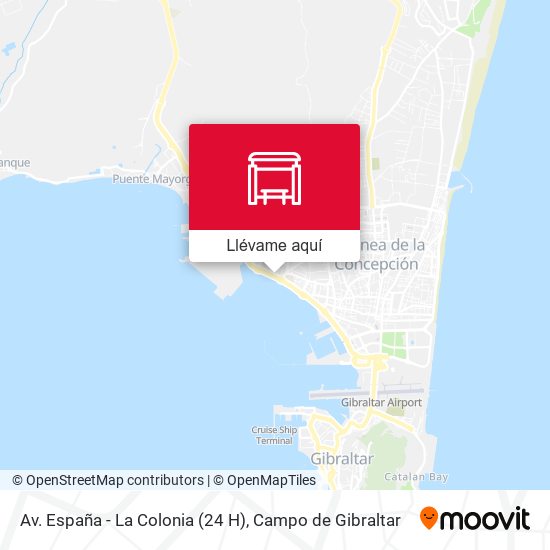 Mapa Av. España - La Colonia (24 H)
