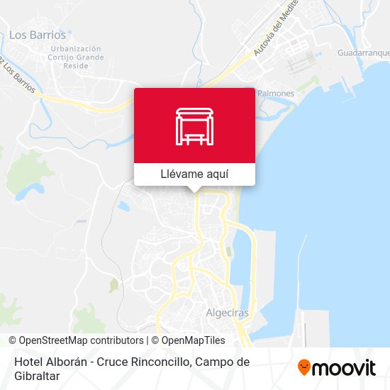 Mapa Hotel Alborán - Cruce Rinconcillo