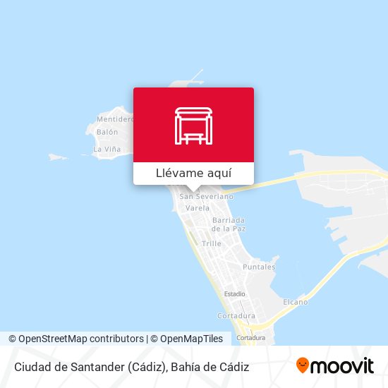 Mapa Ciudad de Santander (Cádiz)