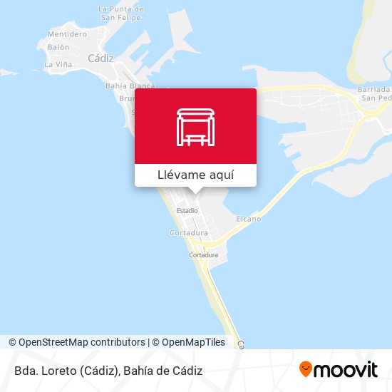 Mapa Bda. Loreto (Cádiz)