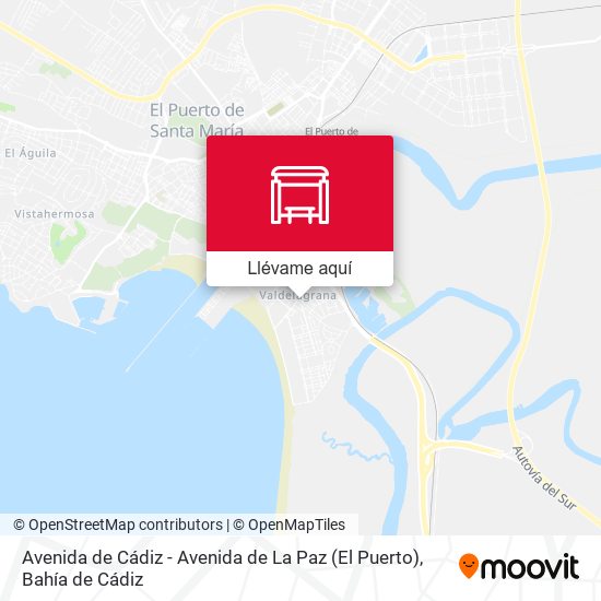 Mapa Avenida de Cádiz - Avenida de La Paz (El Puerto)