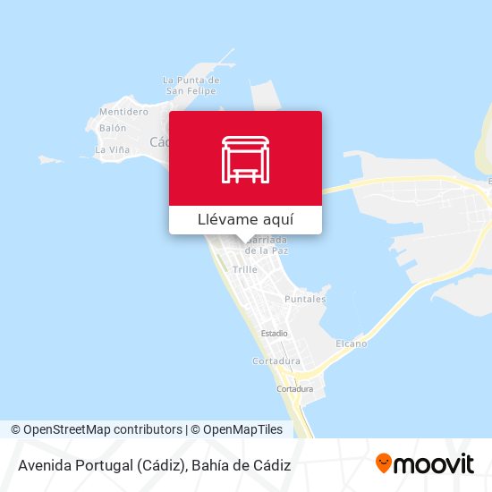 Mapa Avenida Portugal (Cádiz)