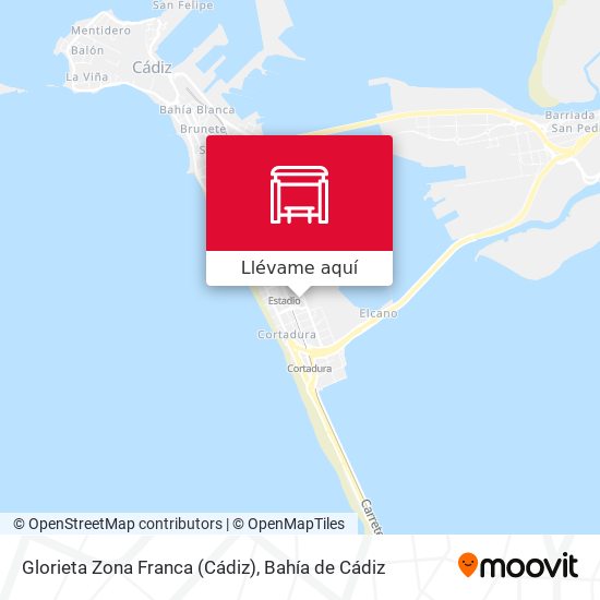 Mapa Glorieta Zona Franca (Cádiz)