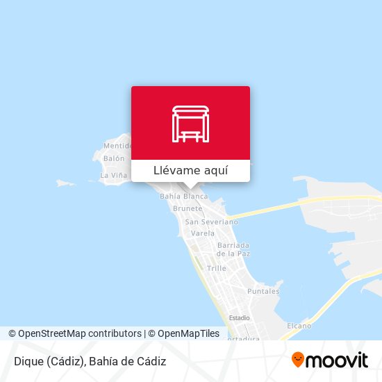 Mapa Dique (Cádiz)