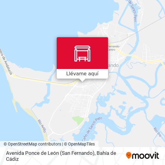 Mapa Avenida Ponce de León (San Fernando)