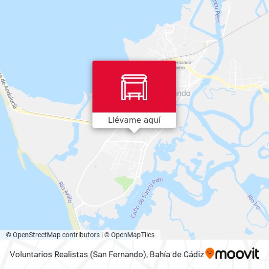 Mapa Voluntarios Realistas (San Fernando)
