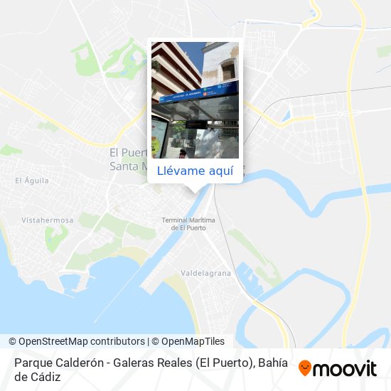 Mapa Parque Calderón - Galeras Reales (El Puerto)