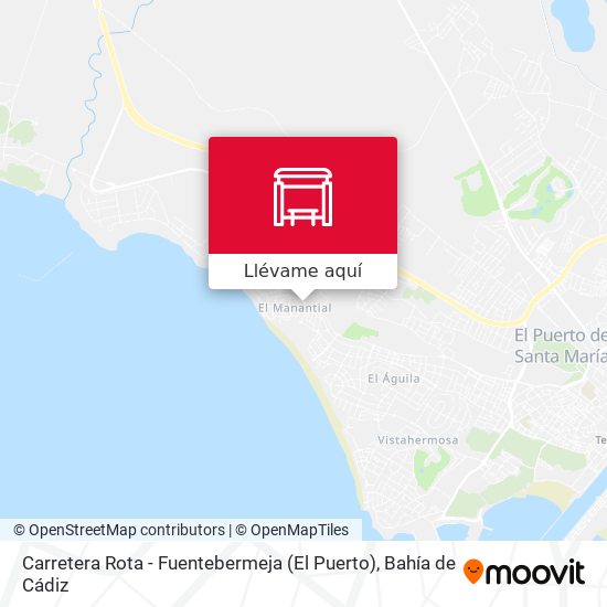 Mapa Carretera Rota - Fuentebermeja (El Puerto)