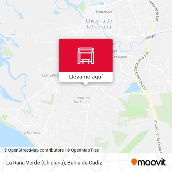 Mapa La Rana Verde (Chiclana)