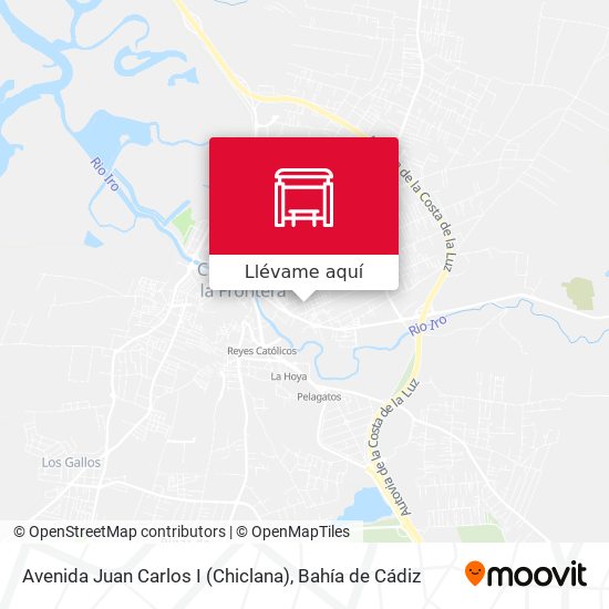 Mapa Avenida Juan Carlos I (Chiclana)