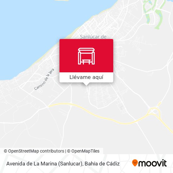 Mapa Avenida de La Marina (Sanlucar)