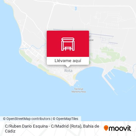 Mapa C / Ruben Darío Esquína - C / Madrid (Rota)
