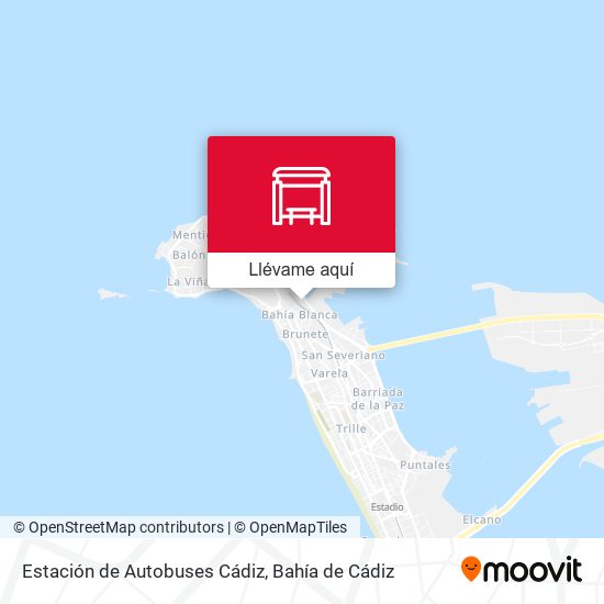 Mapa Estación de Autobuses Cádiz