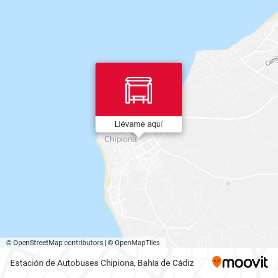 Mapa Estación de Autobuses Chipiona