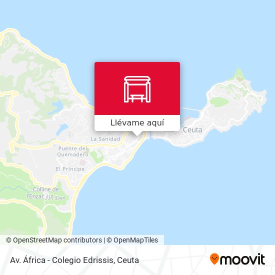 Mapa Av. África - Colegio Edrissis