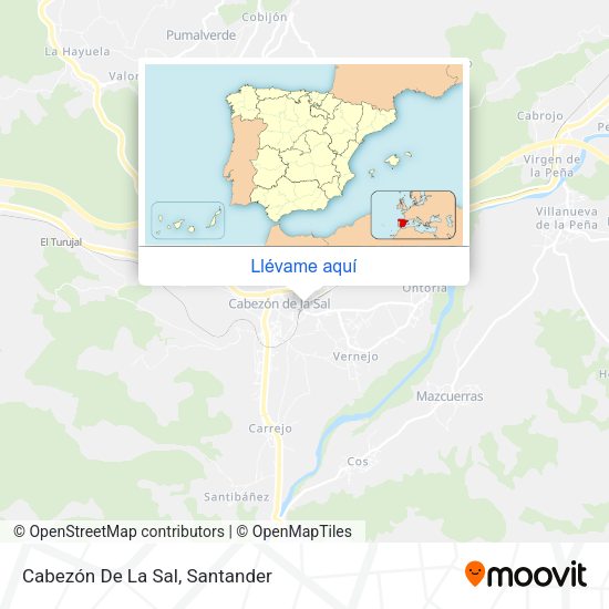Mapa Cabezón De La Sal