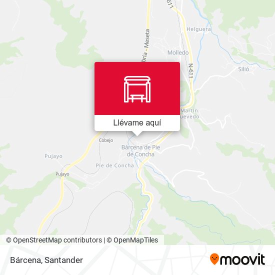Mapa Bárcena