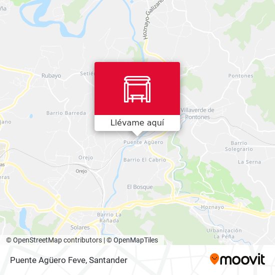 Mapa Puente Agüero Feve