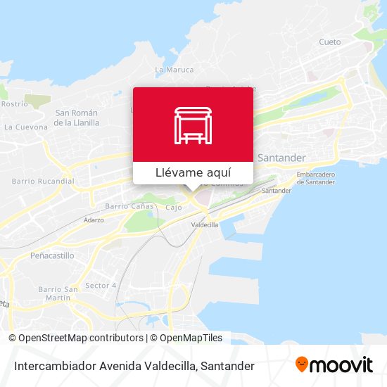 Mapa Intercambiador Avenida Valdecilla