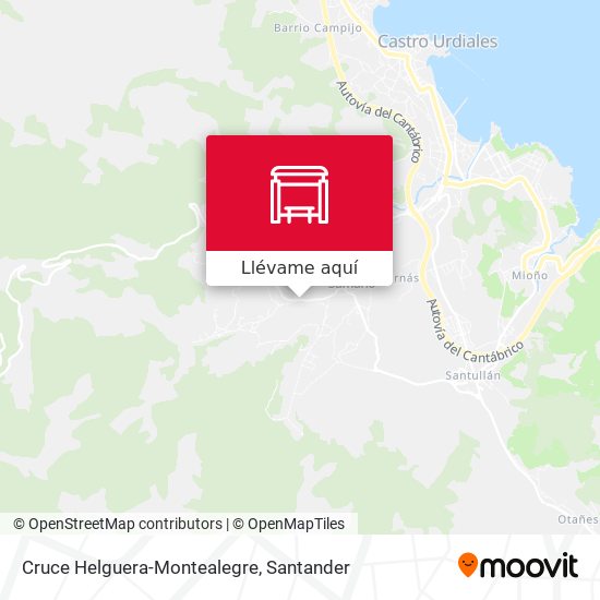 Mapa Cruce Helguera-Montealegre