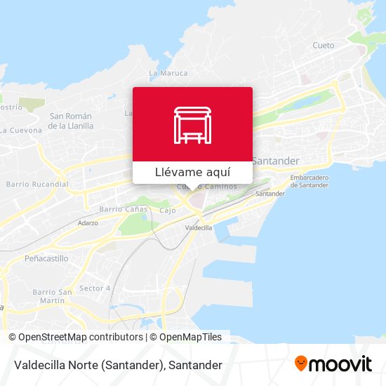 Mapa Valdecilla Norte (Santander)