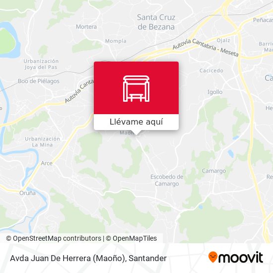 Mapa Avda Juan De Herrera (Maoño)