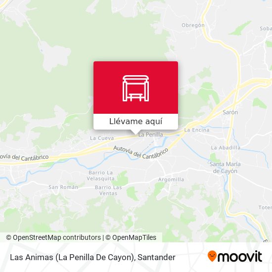 Mapa Las Animas (La Penilla De Cayon)