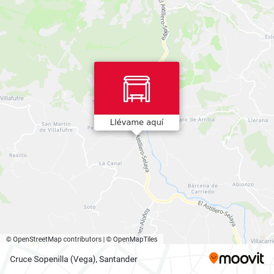 Mapa Cruce Sopenilla (Vega)