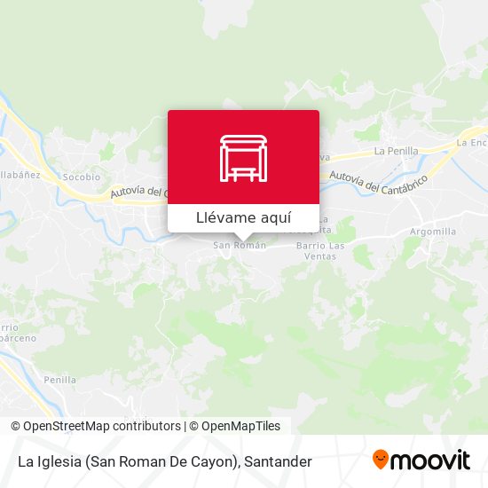 Mapa La Iglesia (San Roman De Cayon)