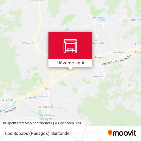 Mapa Los Sobaos (Penagos)