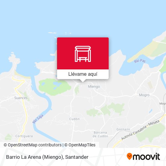 Mapa Barrio La Arena (Miengo)