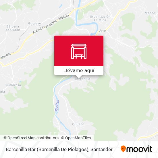 Mapa Barcenilla Bar (Barcenilla De Pielagos)