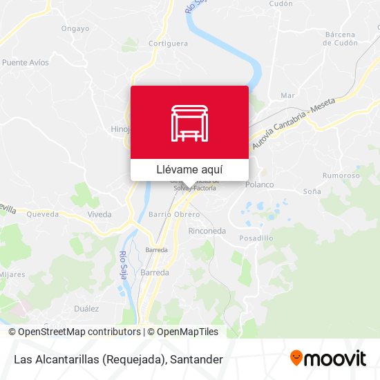 Mapa Las Alcantarillas (Requejada)