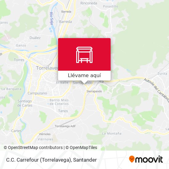 Mapa C.C. Carrefour (Torrelavega)