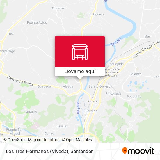 Mapa Los Tres Hermanos (Viveda)