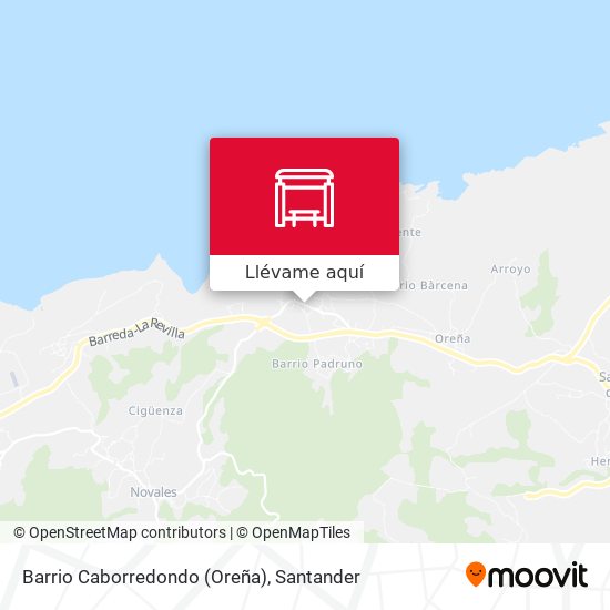 Mapa Barrio Caborredondo (Oreña)