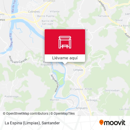 Mapa La Espina (Limpias)